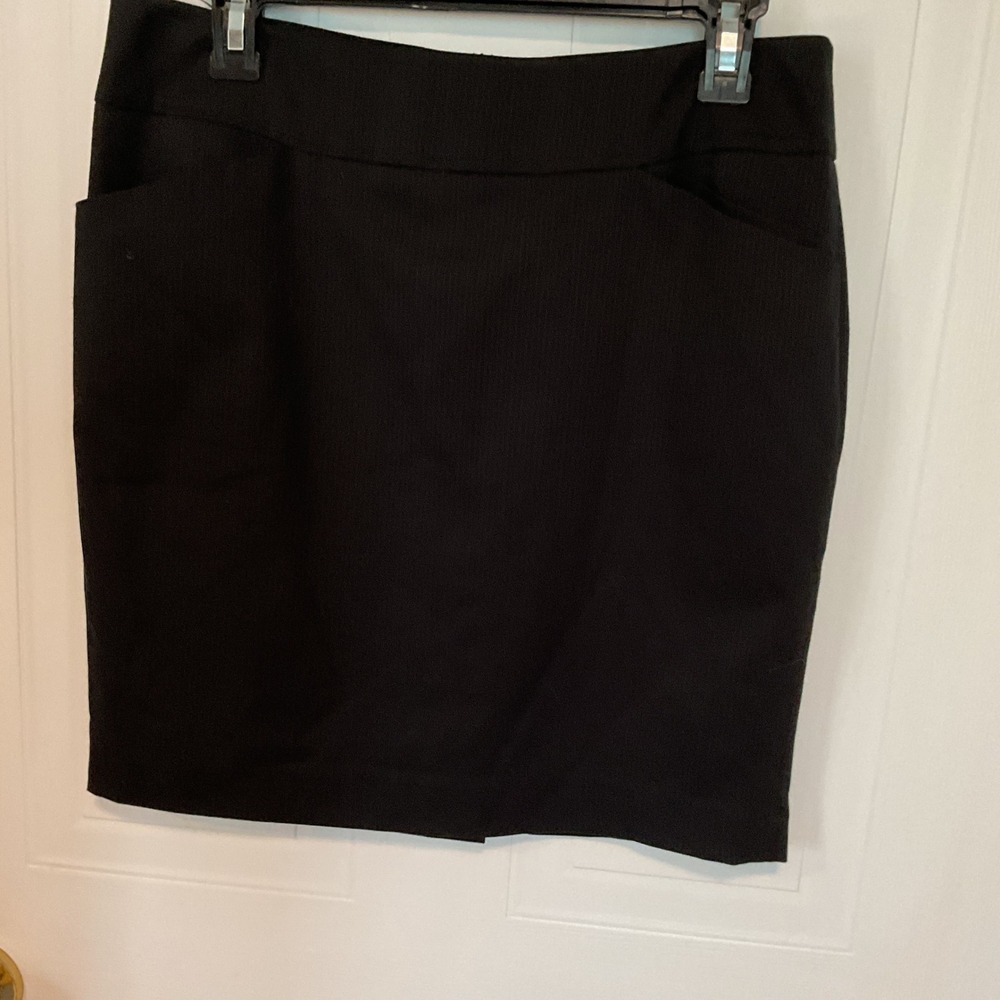 Mexx Pencil Skirt Womens 12 Black Excellent Lined Professional Career Office